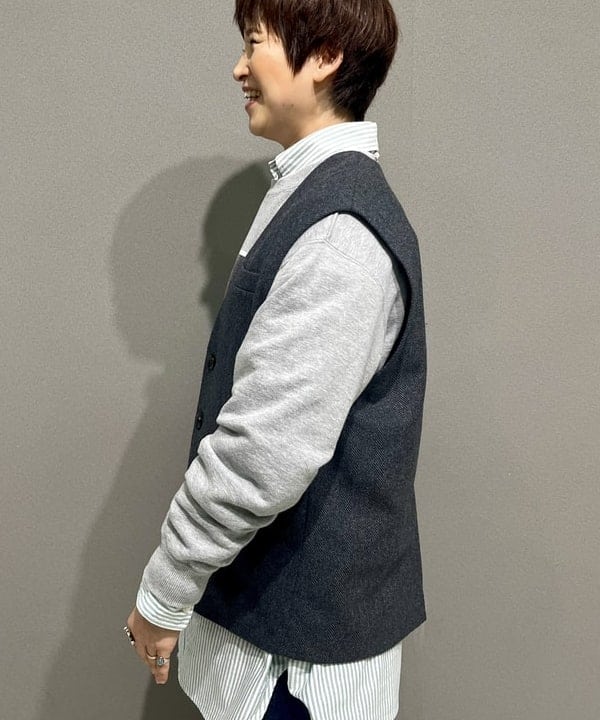 木村 梨香さんの「BEAMS WOMEN｜GOOD ROCK SPEED / 別注 カレッジ クルー スウェット」を使ったコーディネート