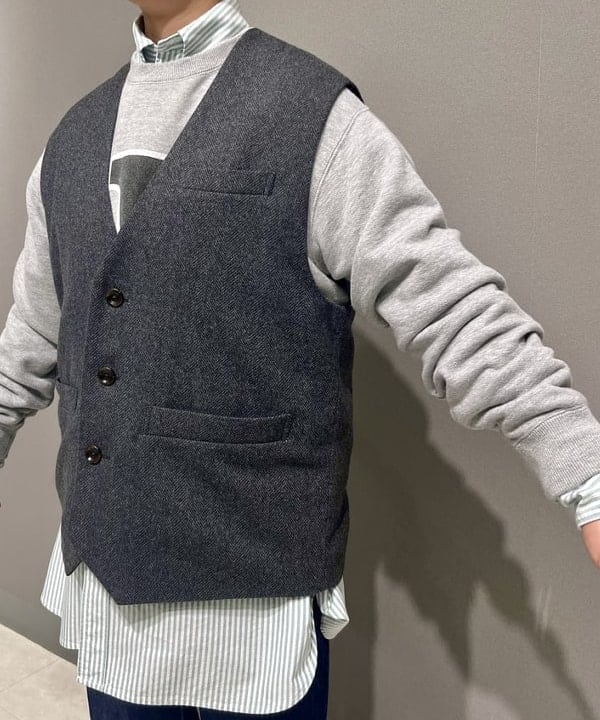 木村 梨香さんの「BEAMS WOMEN｜GOOD ROCK SPEED / 別注 カレッジ クルー スウェット」を使ったコーディネート