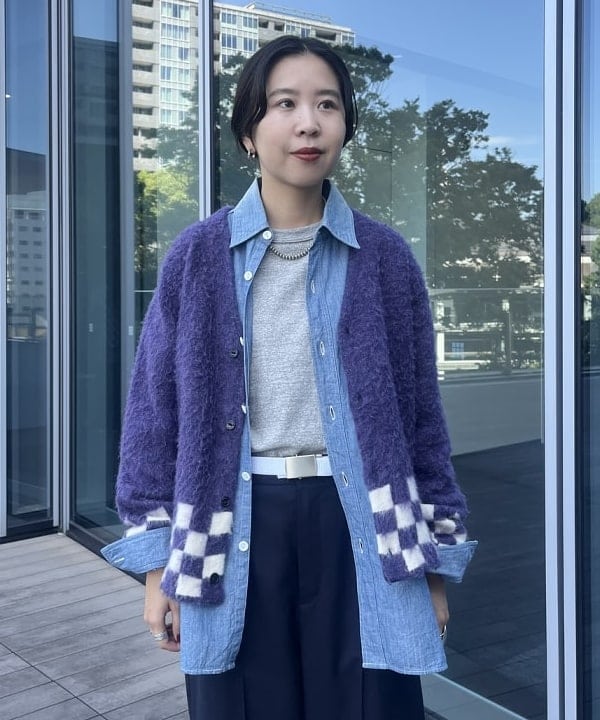 ミナミマリコさんの「BEAMS WOMEN｜USA チェッカー ベルト」を使ったコーディネート