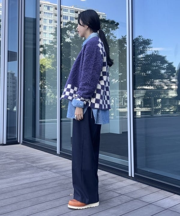 ミナミマリコさんの「BEAMS WOMEN｜USA チェッカー ベルト」を使ったコーディネート