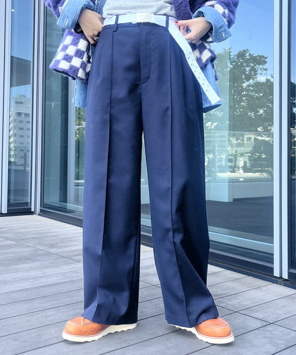 ミナミマリコさんの「BEAMS WOMEN｜USA チェッカー ベルト」を使ったコーディネート
