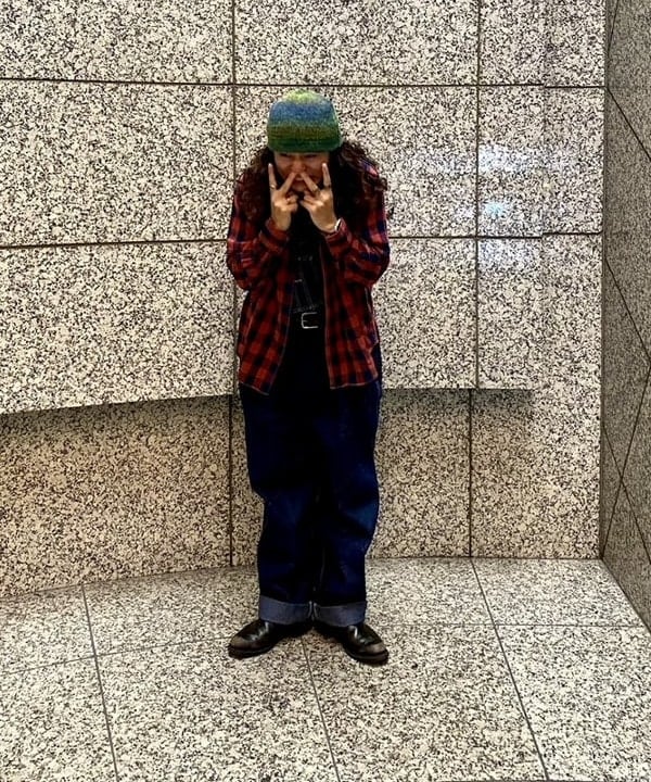 りくっしーさんの「BEAMS WOMEN｜BEAMS / グラデーション ワッチキャップ」を使ったコーディネート