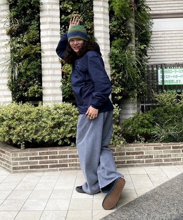 りくっしーさんの「BEAMS WOMEN｜BEAMS / グラデーション ワッチキャップ」を使ったコーディネート