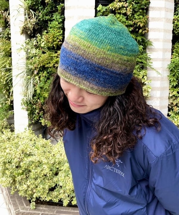 りくっしーさんの「BEAMS WOMEN｜BEAMS / グラデーション ワッチキャップ」を使ったコーディネート
