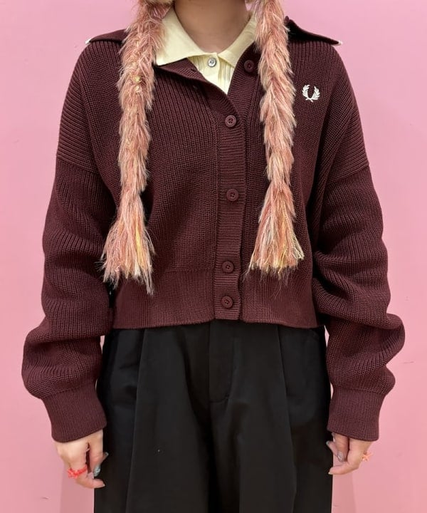 ここあさんの「BEAMS WOMEN｜リブ ニット ポロ」を使ったコーディネート