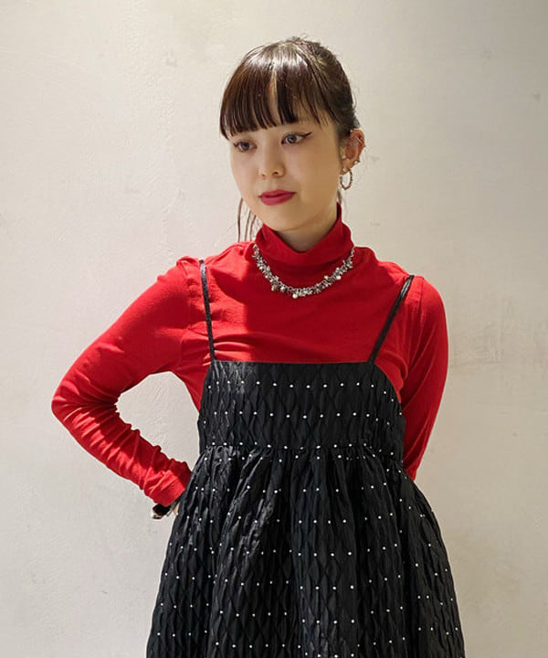 りかちょび/岸本梨佳さんの「BEAMS WOMEN｜NAPRON / 別注 レース ミニ ペイシェント バッグ」を使ったコーディネート