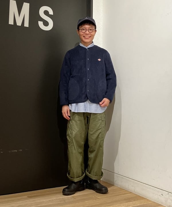 土田 達也さんの「BEAMS WOMEN｜DANTON / ノーカラー フリース ジャケット」を使ったコーディネート