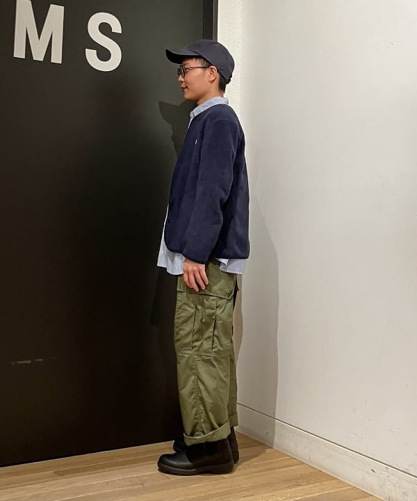 土田 達也さんの「BEAMS WOMEN｜DANTON / ノーカラー フリース ジャケット」を使ったコーディネート