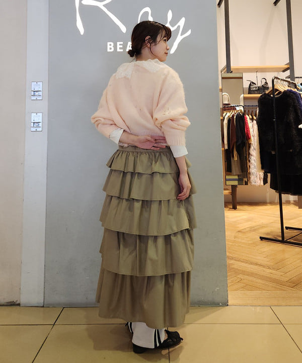 saori KATOさんの「BEAMS WOMEN｜Ray BEAMS / ティアード ギャザー スカート」を使ったコーディネート