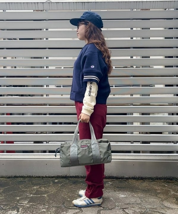 チナツさんの「BEAMS WOMEN｜Champion × BEAMS BOY / 別注 ボア フリース ジップ ブルゾン」を使ったコーディネート