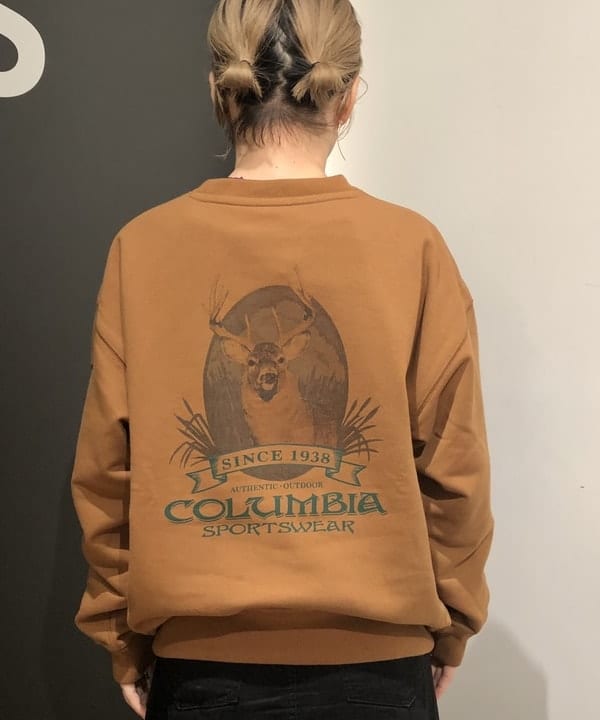 おはぎ(萩原)さんの「BEAMS WOMEN｜【別注】Columbia / Graphic Sweat」を使ったコーディネート