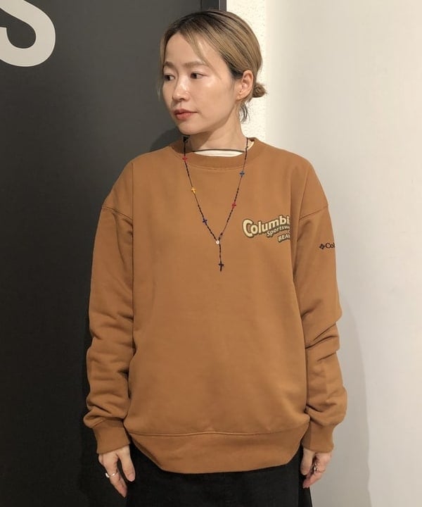 おはぎ(萩原)さんの「BEAMS WOMEN｜【別注】Columbia / Graphic Sweat」を使ったコーディネート