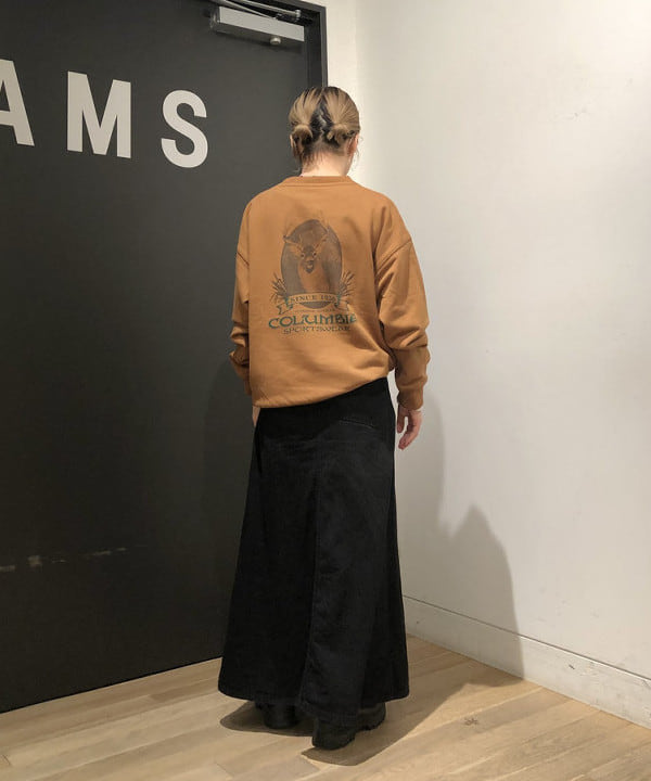 おはぎ(萩原)さんの「BEAMS WOMEN｜【別注】Columbia / Graphic Sweat」を使ったコーディネート