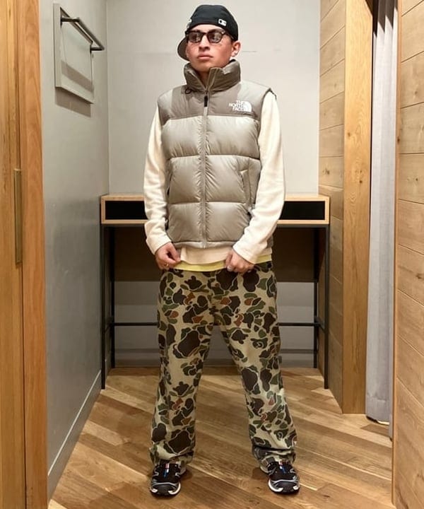 ディクソン 太陽さんの「BEAMS WOMEN｜THE NORTH FACE / Nuptse Vest」を使ったコーディネート