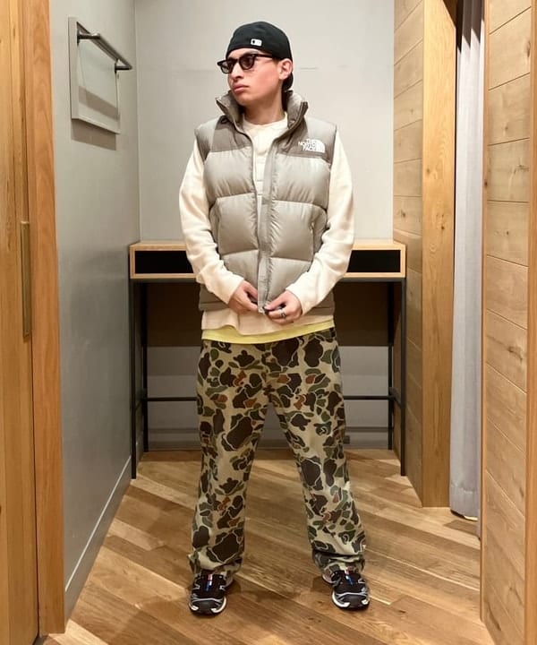 ディクソン 太陽さんの「BEAMS WOMEN｜THE NORTH FACE / Nuptse Vest」を使ったコーディネート