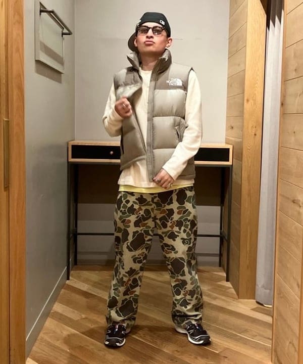 ディクソン 太陽さんの「BEAMS WOMEN｜THE NORTH FACE / Nuptse Vest」を使ったコーディネート