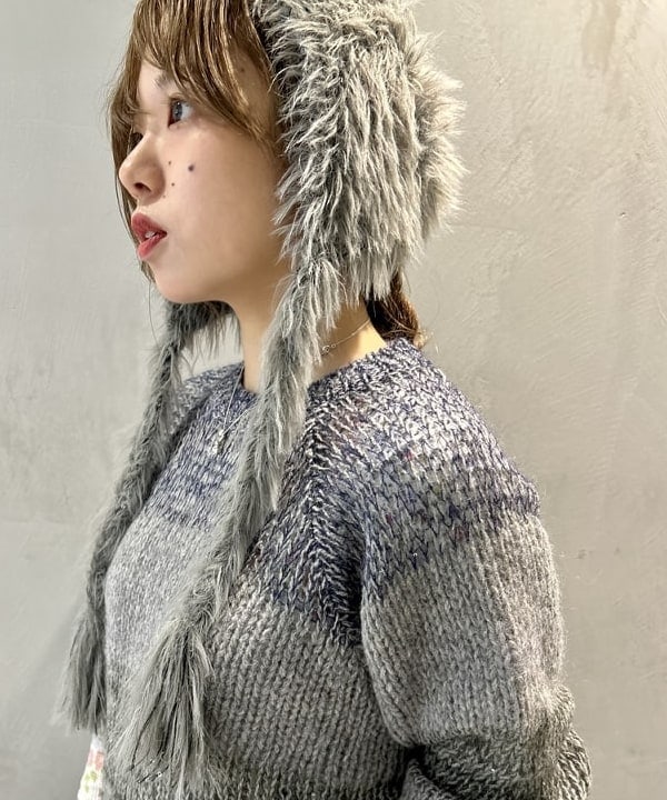 ナツハさんの「BEAMS WOMEN｜maturely / スパンコール ボーダー クルーニット」を使ったコーディネート