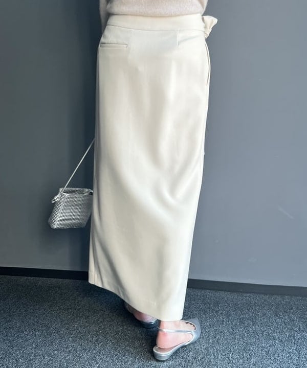 隈元 楓さんの「BEAMS WOMEN｜LEE × Demi-Luxe BEAMS / ラップ ロングスカート .M」を使ったコーディネート