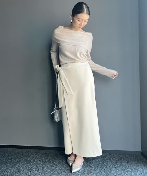 隈元 楓さんの「BEAMS WOMEN｜LEE × Demi-Luxe BEAMS / ラップ ロングスカート .M」を使ったコーディネート