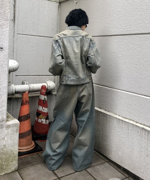 はるひむさんの「BEAMS WOMEN｜【別注】Lee / WIDE FADE BAGGY JEANS」を使ったコーディネート