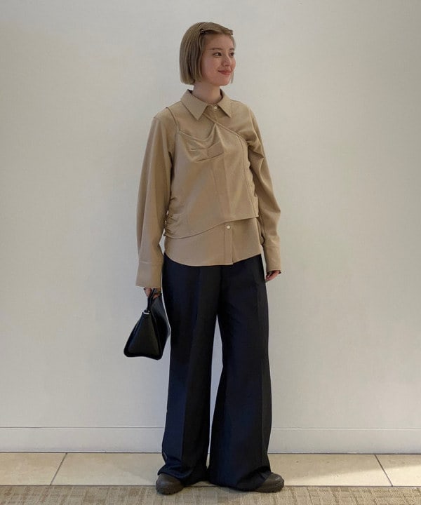 Hazukiさんの「BEAMS WOMEN｜RBS / キャミ レイヤード シャツ」を使ったコーディネート