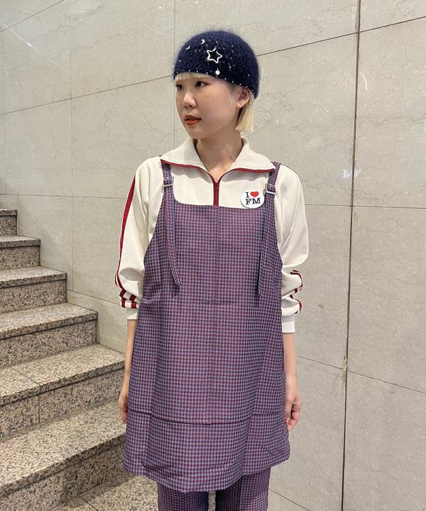 あさひさんの「BEAMS WOMEN｜ジャカード チェック フレア パンツ」を使ったコーディネート
