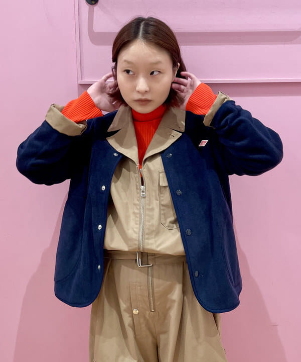 水野 萌香さんの「BEAMS WOMEN｜DANTON / FLEECE COLLARLESS JACKET」を使ったコーディネート
