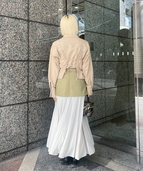 あさひさんの「BEAMS WOMEN｜RBS / ビッグ ポケット レイヤード スカート」を使ったコーディネート