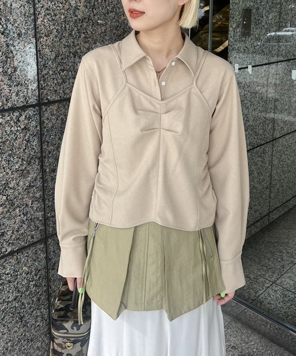 あさひさんの「BEAMS WOMEN｜RBS / ビッグ ポケット レイヤード スカート」を使ったコーディネート