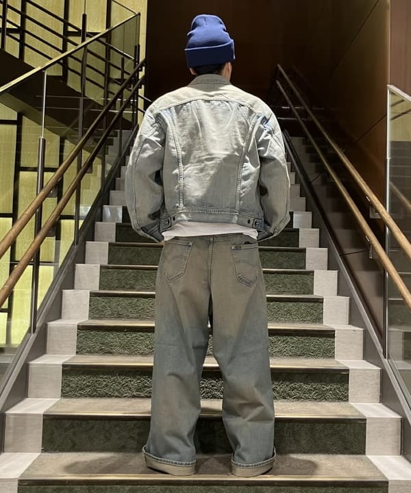 BEAMS 【別注】Lee / WIDE FADE BAGGY JEANS