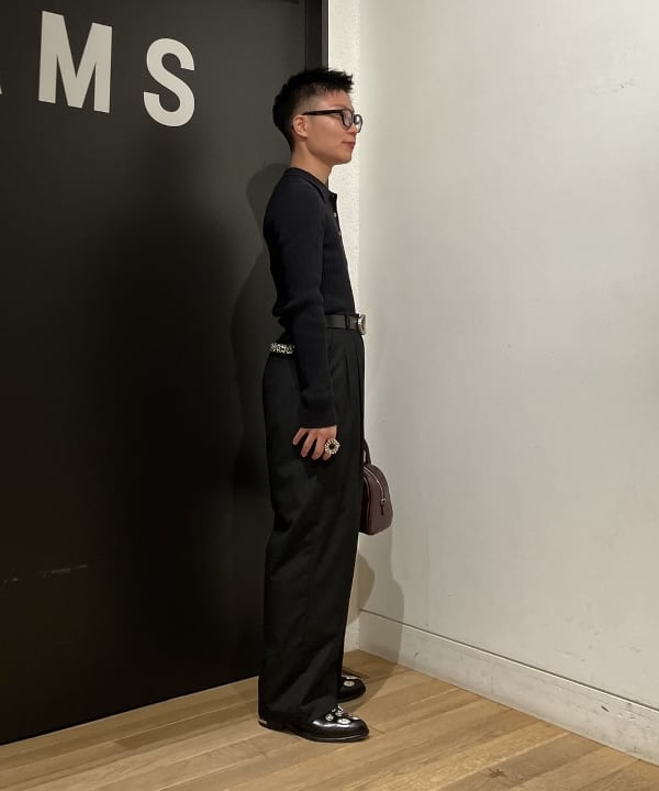 土田 達也さんの「BEAMS WOMEN｜リブ ニット ポロ」を使ったコーディネート
