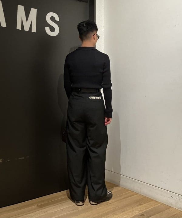 土田 達也さんの「BEAMS WOMEN｜リブ ニット ポロ」を使ったコーディネート
