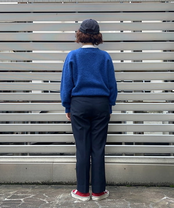 まつむさんの「BEAMS WOMEN｜BEAMS BOY / ポリエステル ウール シンチ バック スラックス」を使ったコーディネート
