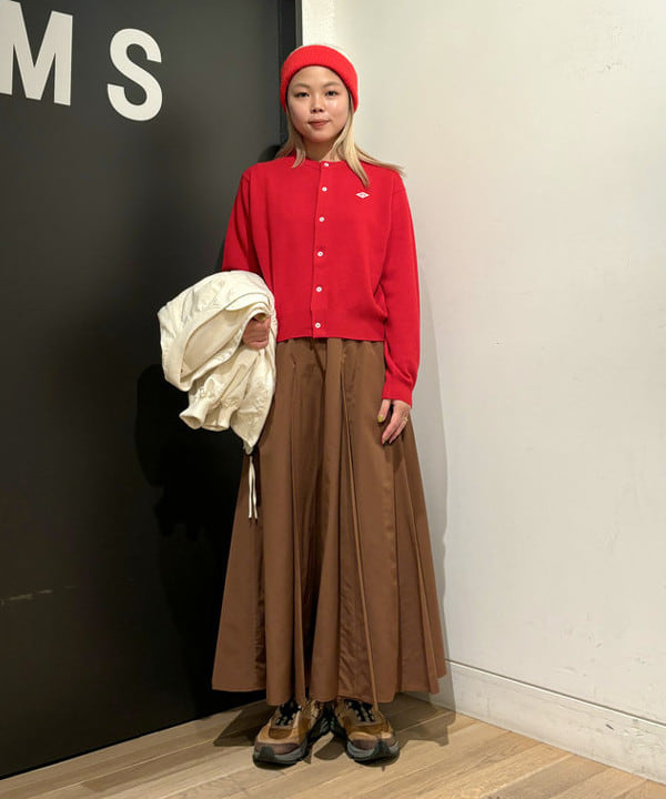 sakuraさんの「BEAMS WOMEN｜DANTON / ラムウール クルーネック カーディガン」を使ったコーディネート