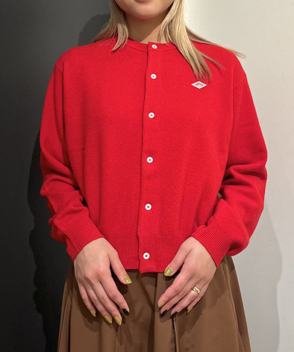 sakuraさんの「BEAMS WOMEN｜DANTON / ラムウール クルーネック カーディガン」を使ったコーディネート
