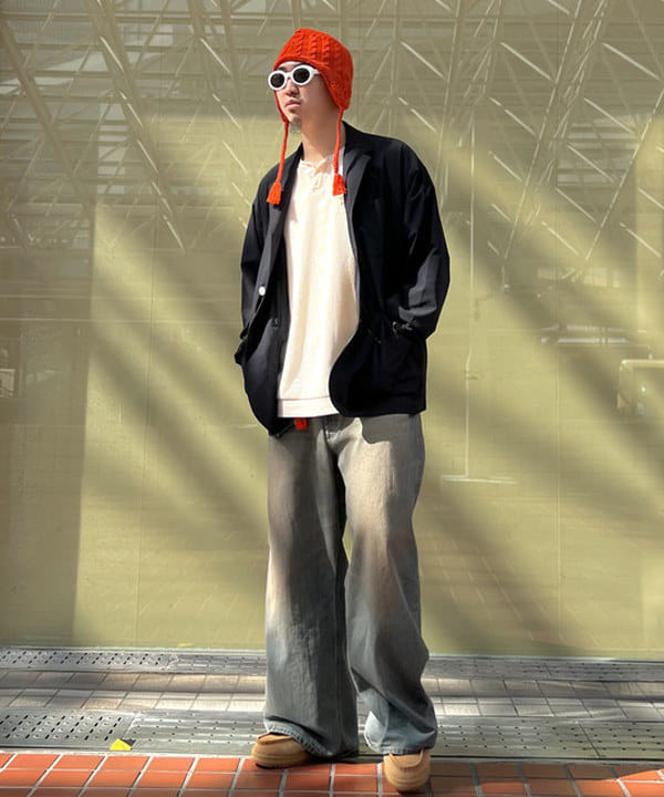 石郷岡 稜さんの「【別注】Lee / WIDE FADE BAGGY JEANS」を使ったコーディネート