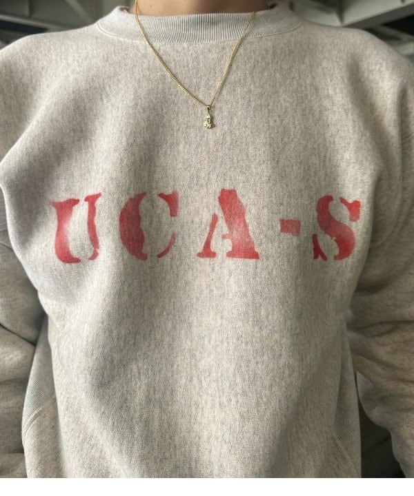 川崎 駿希さんの「BEAMS WOMEN｜Champion / ロゴ リバースウィーブ(R) クルーネック スウェットシャツ」を使ったコーディネート