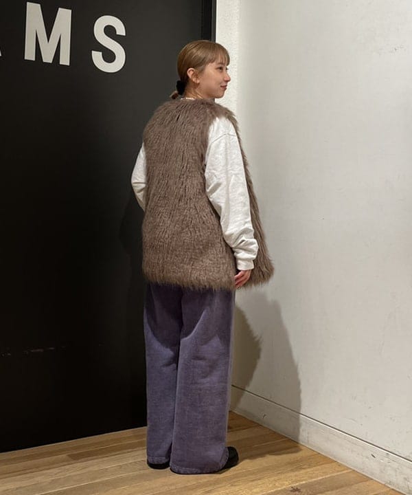 Ito_ririkaさんの「BEAMS WOMEN｜フェード ワイド スウェット パンツ」を使ったコーディネート