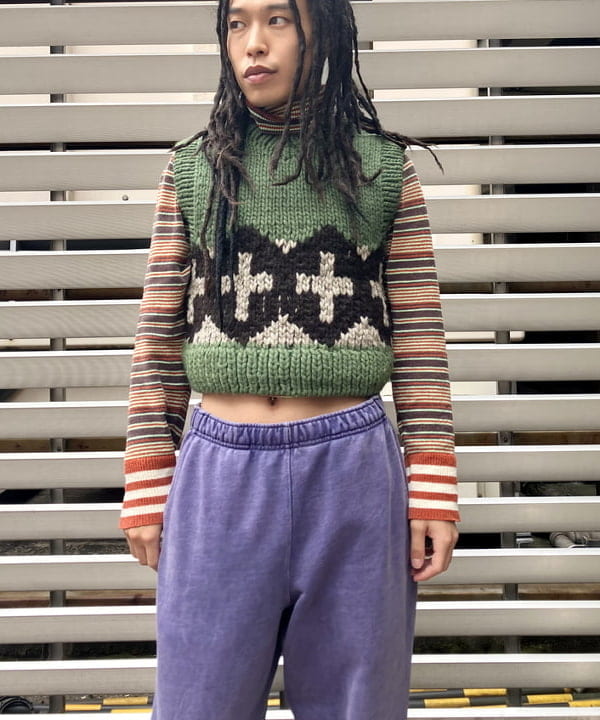 森 凌真さんの「BEAMS WOMEN｜フェード ワイド スウェット パンツ」を使ったコーディネート