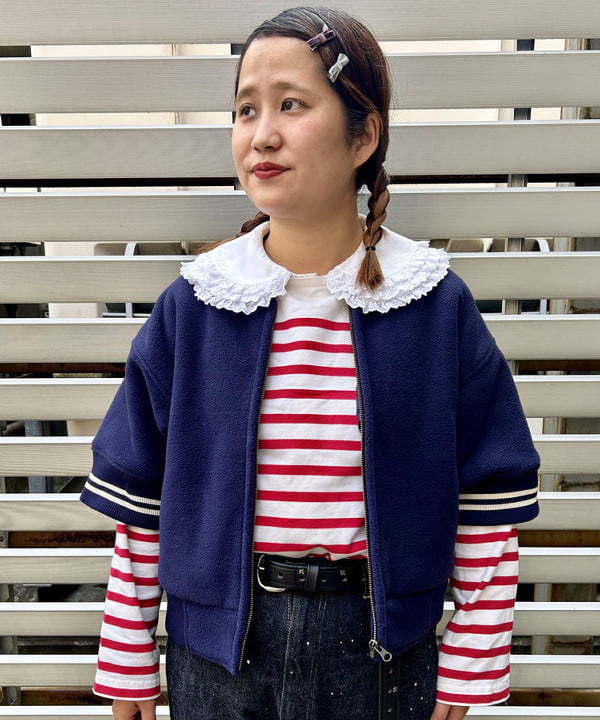 Kyooka Sayakaさんの「BEAMS WOMEN｜Champion × BEAMS BOY / 別注 ボア フリース ジップ ブルゾン」を使ったコーディネート