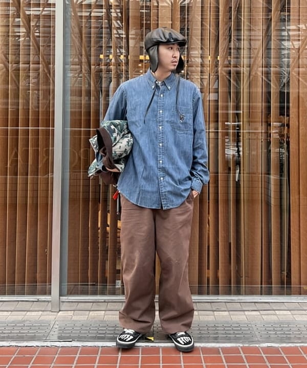 石郷岡 稜さんの「イヤーフラップ キャスケット」を使ったコーディネート