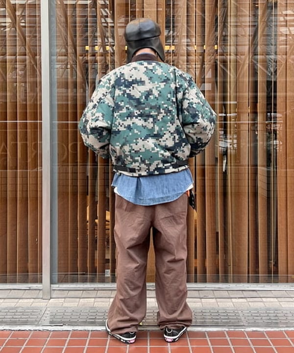 石郷岡 稜さんの「イヤーフラップ キャスケット」を使ったコーディネート