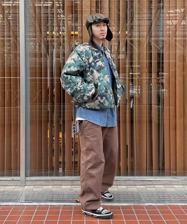 石郷岡 稜さんの「イヤーフラップ キャスケット」を使ったコーディネート