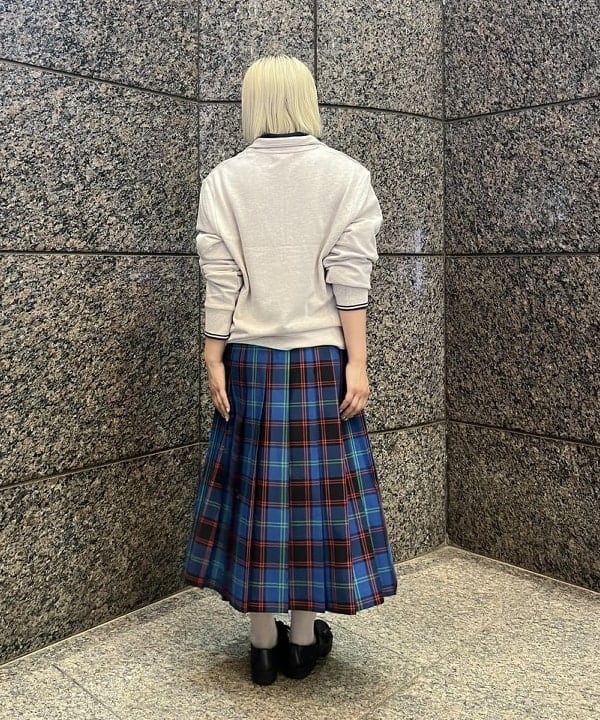あさひさんの「BEAMS WOMEN｜チェック 切り替え キルト スカート」を使ったコーディネート