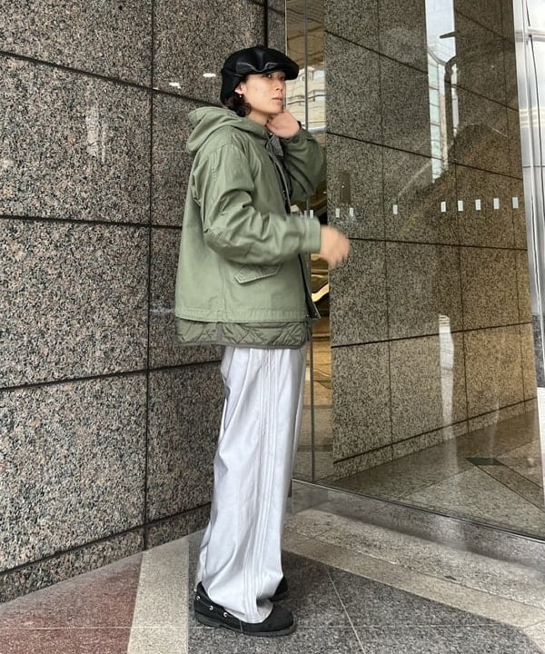 菊田 悠さんの「BEAMS WOMEN｜イヤーフラップ キャスケット」を使ったコーディネート