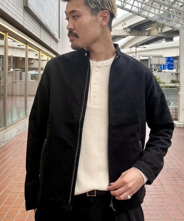 萩原 悠斗さんの「コットン モールスキン シングル ライダースジャケット」を使ったコーディネート