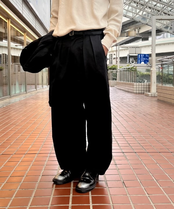 萩原 悠斗さんの「コットン モールスキン シングル ライダースジャケット」を使ったコーディネート