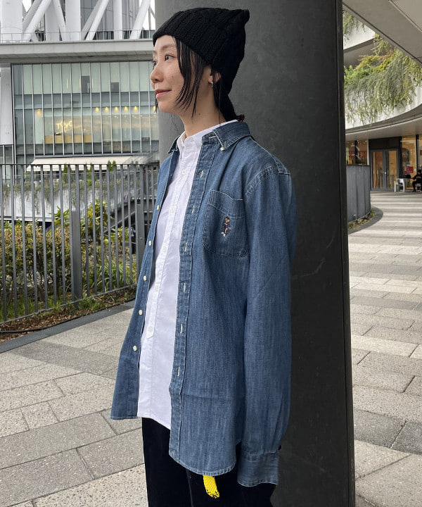 にしだてさんの「BEAMS WOMEN｜MENDOTA PRODUCTS / DOUBLE BRAIDED COLLAR」を使ったコーディネート