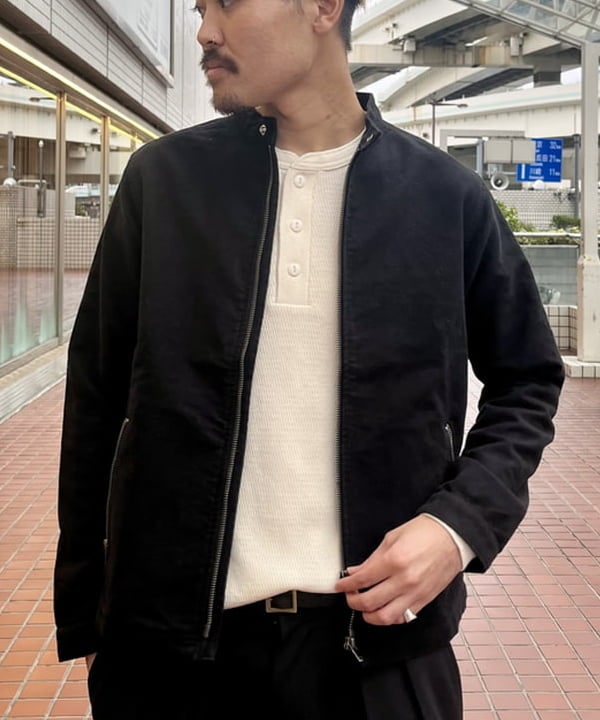 萩原 悠斗さんの「コットン モールスキン シングル ライダースジャケット」を使ったコーディネート
