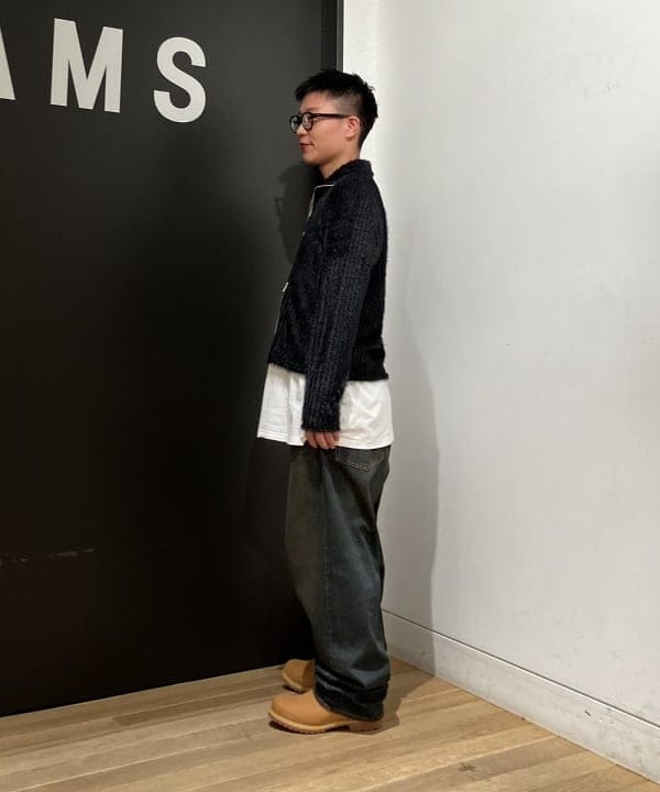 土田 達也さんの「BEAMS WOMEN｜シャギー ハイネック ジップ カーディガン」を使ったコーディネート